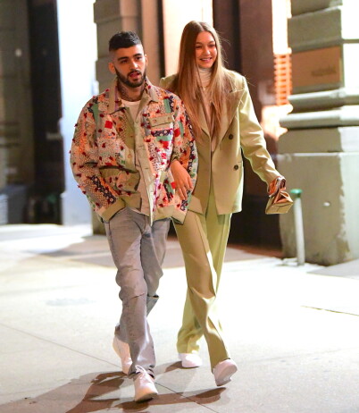 BLIR FORELDRE: Her er Zayn Malik og Gigi Hadid avbildet i midten av januar. Foto: NTB Scanpix BLIR FORELDRE: Her er Zayn Malik og Gigi Hadid avbildet i midten av januar. Foto: NTB Scanpix
